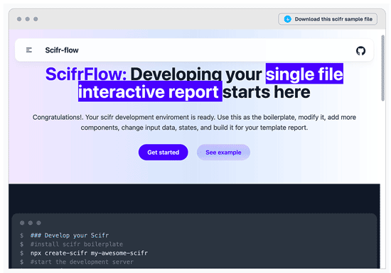 Create-scifr Boilerplate
